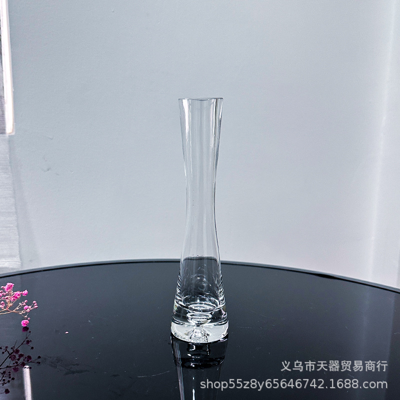 北欧スタイルins風小花瓶客間生け花置物ガラス透明水養花ミニシンプル花器|undefined