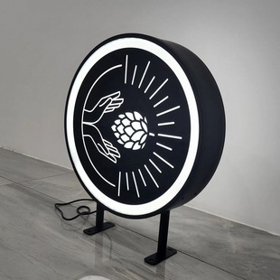 Ebay Sellers Specialize in New Products Blister Light Boxes Acrylic Double-Sided Black and White Convenience Store Light Signs Drop Shipping