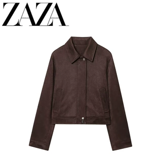 ZAZA 自制欧美风 批发女装 时尚百搭气质休闲短款夹克外套8073254