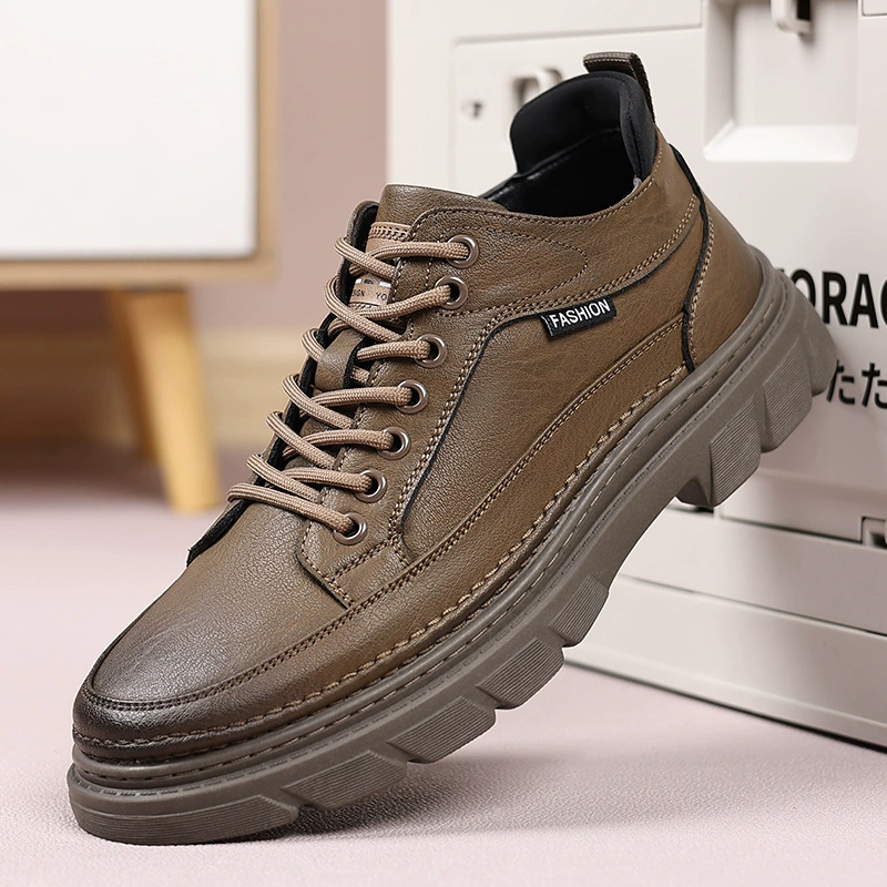 Martens, демисезонные модные трендовые туфли на платформе для кожаных ботинок, корейский стиль