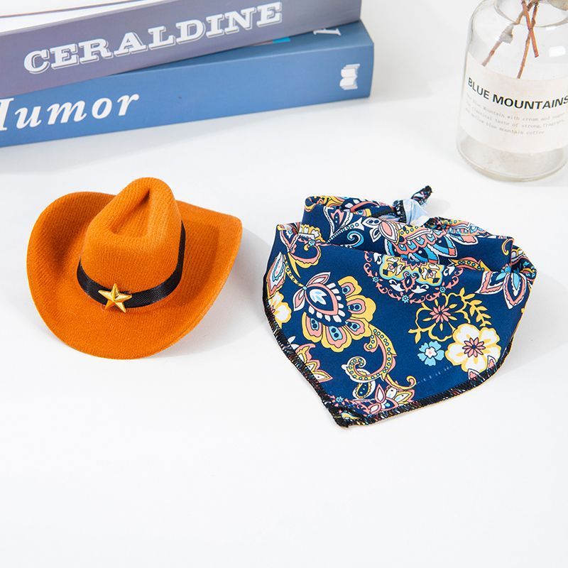 Pet Western Cowboy sombrero cool cool pet gato perro tocado vaquero muy ocupado tomando fotos lindos sombreros de vaquero