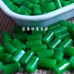 翡翠乾青長筒珠散珠卸売り手作りdiyネックレスブレスレット乾青桶珠6*11mm玉珠散件