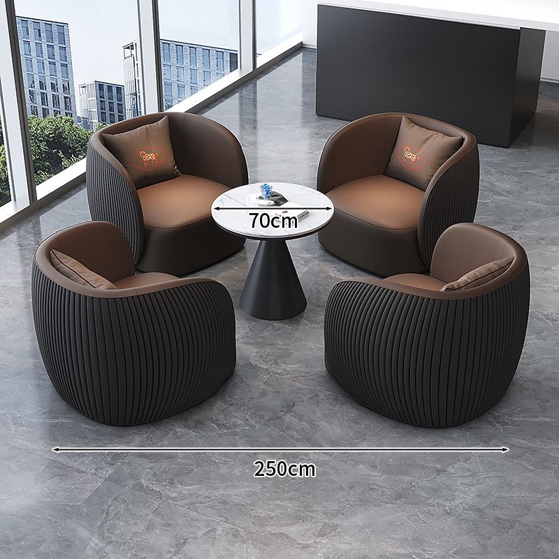 Oficina de ventas de lujo ligero Mesa y silla Hotel Lobby Sofá Sala de estar Sofá de recepción Combinación