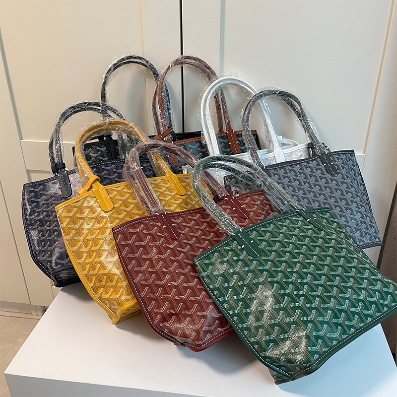 New Goyard Goya mini tote bag tote double-sided shopping bag mini one-shoulder handbag women's bag