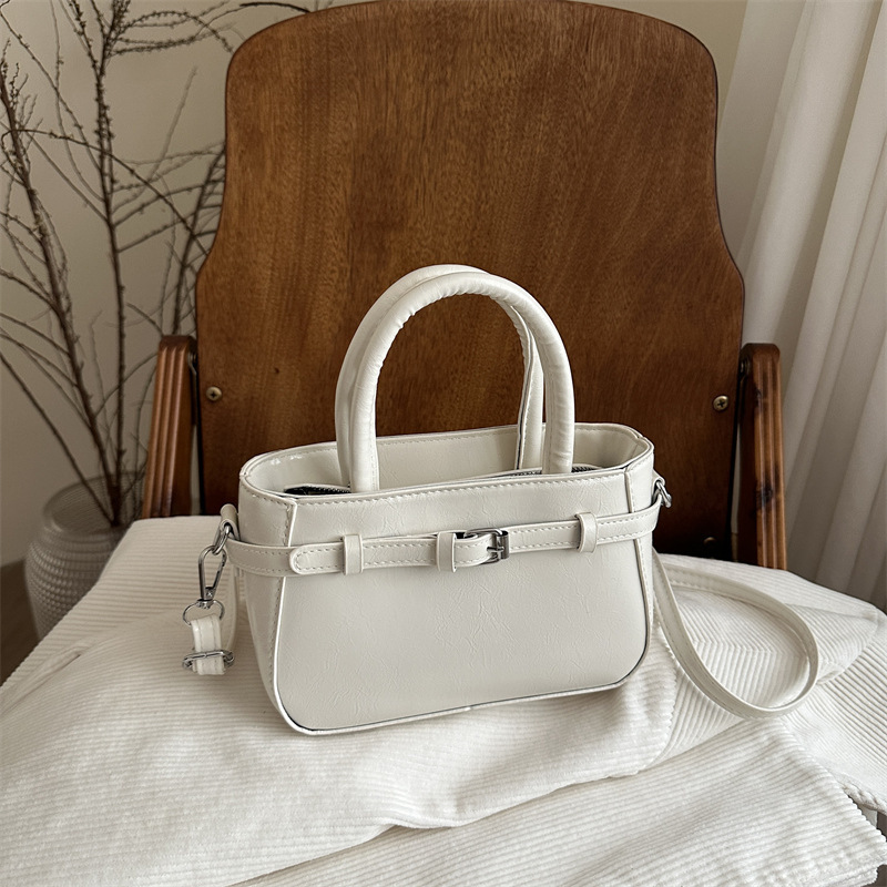Solid Color Design Casual Simple Fashion 2025 Autumn New Stylish Women's Personality Single Shoulder Crossbody Small Square Bag