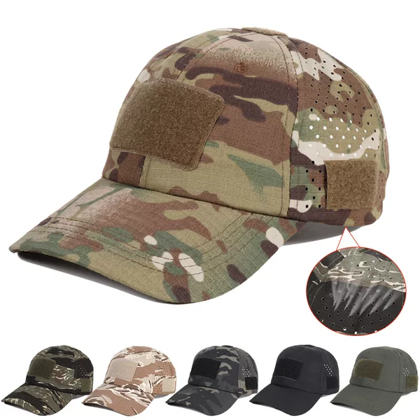 2025 Camouflage Baseball Cap Male CP Cap Velcro Tactical Cap Outdoor Breathable Sports Mesh Shade Hat