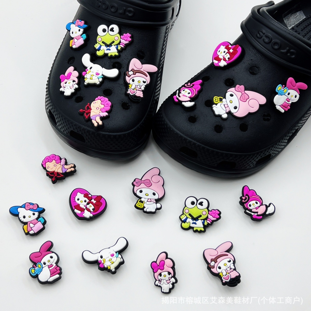 Estrellas plateadas ajuste agujero agujero perdido zapatos decorativos accesorios DIY extraíbles accesorios de flores hebillas de zapatos accesorios tridimensionales