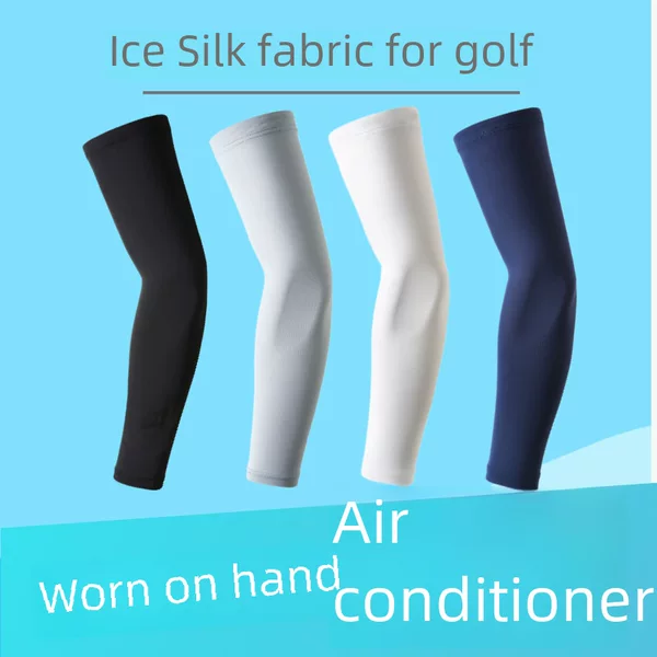 Spring and summer outdoor Ice Silk oversleeve sun protection UV men and women riding golf fishing driving sports wholesale gloves