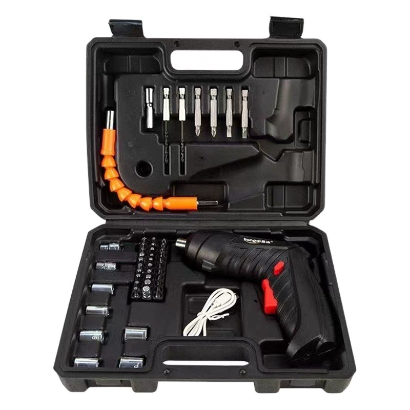 Бытовая маленькая многофункциональная электрическая дрель зарядная складная электроинструмент электрическая отвертка электрическая партия отвертка оптом