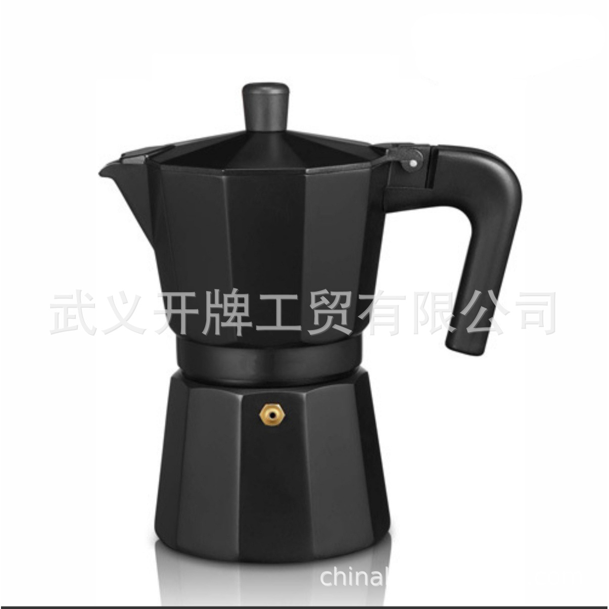 Cruzar la frontera en stock 3 tazas 6 tazas hogar italiano octogonal aluminio mocha olla refinada cafetera europea