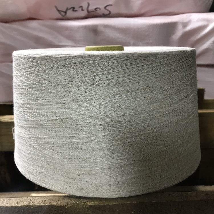粘胶亚麻竹节纱 粘麻竹节纱85/15 32支 现货供应 针织机织两用