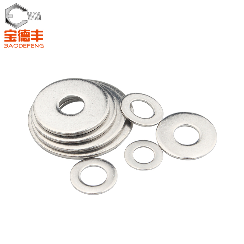 304不锈钢垫片金属螺丝平垫圈圆形加大加厚华司介子M1.6-M36