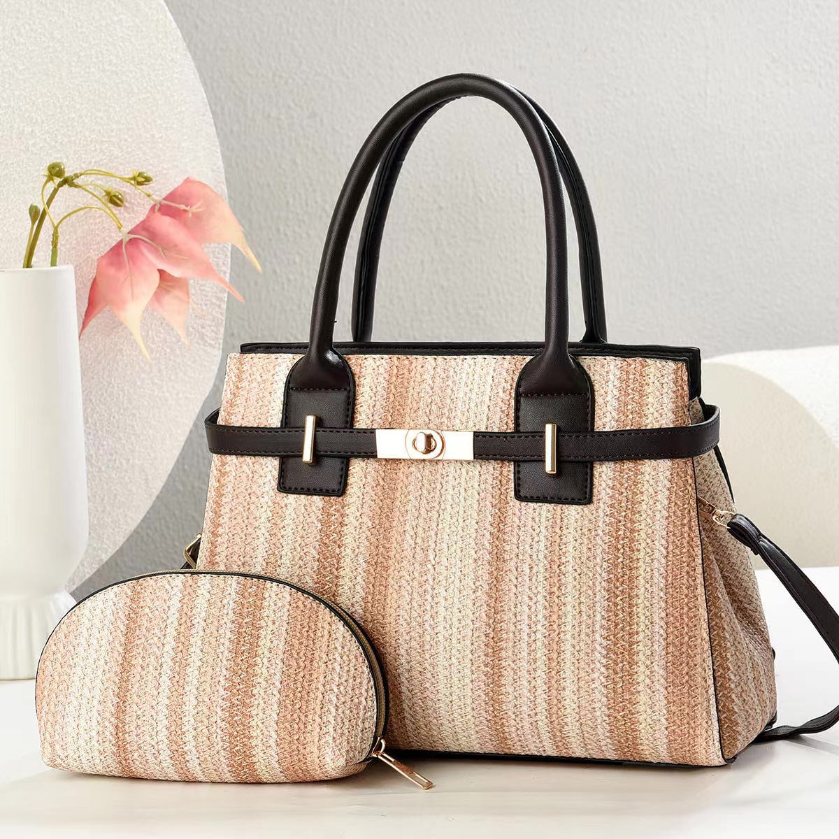 Bolso de mujer de comercio exterior 2025 nuevo bolso de mensajero de gran capacidad de estilo occidental