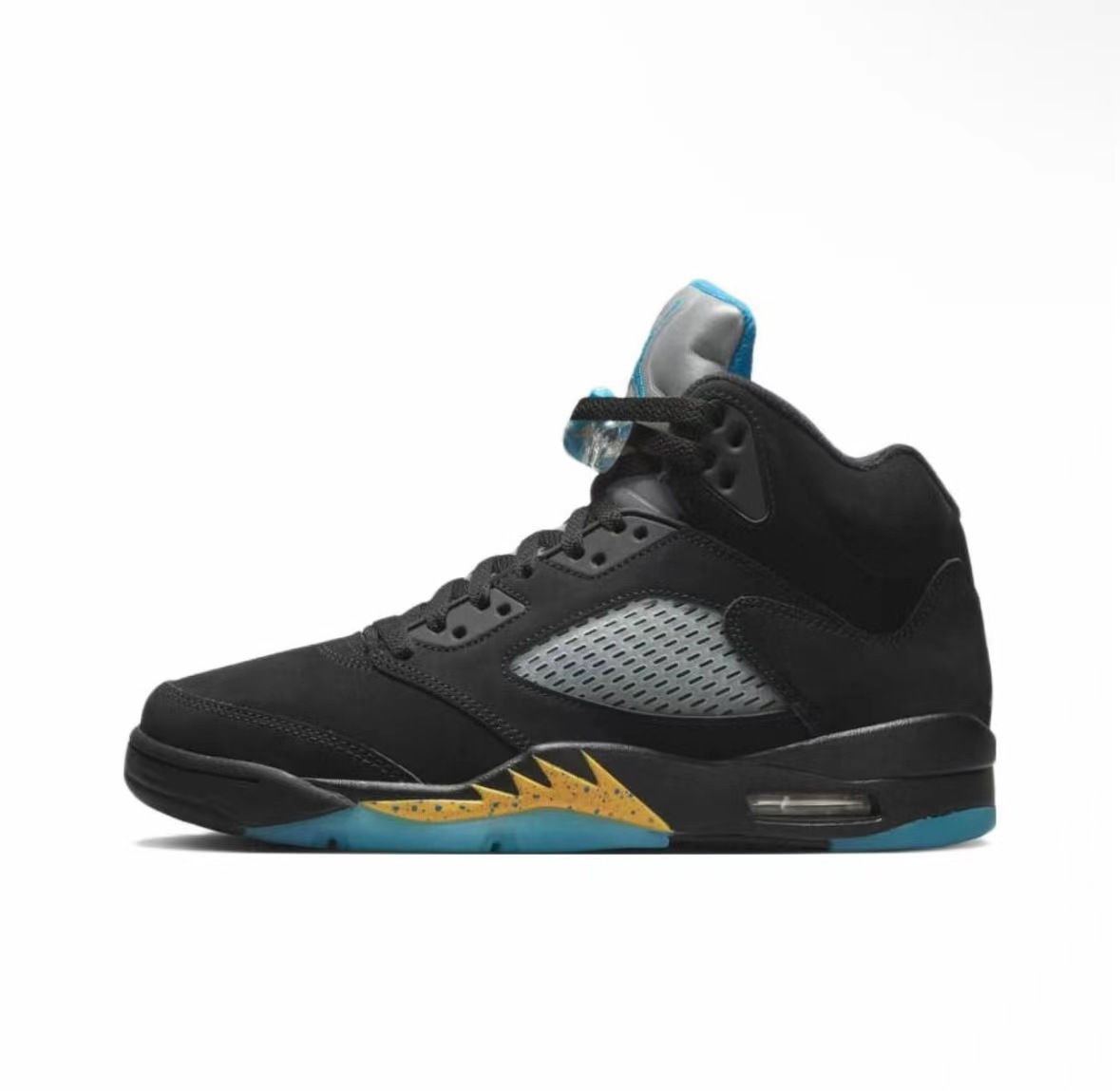Pedidos de comercio exterior de fábrica de zapatos Putian AJ5 zapatos de baloncesto Liuchuan arce negro y blanco alas de cicada Jiao5 zapatillas de amortiguación de aire image 31