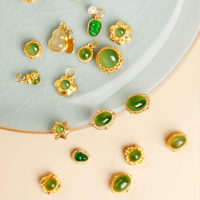 pendant bead design accessories, hand: Zərgərlik ara hissələri