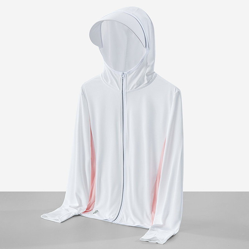 Ropa de protección solar para mujeres verano 2022 nuevo hielo anti-UV transpirable ropa de pesca de protección solar para hombres de bicicleta abrigo delgado image 9