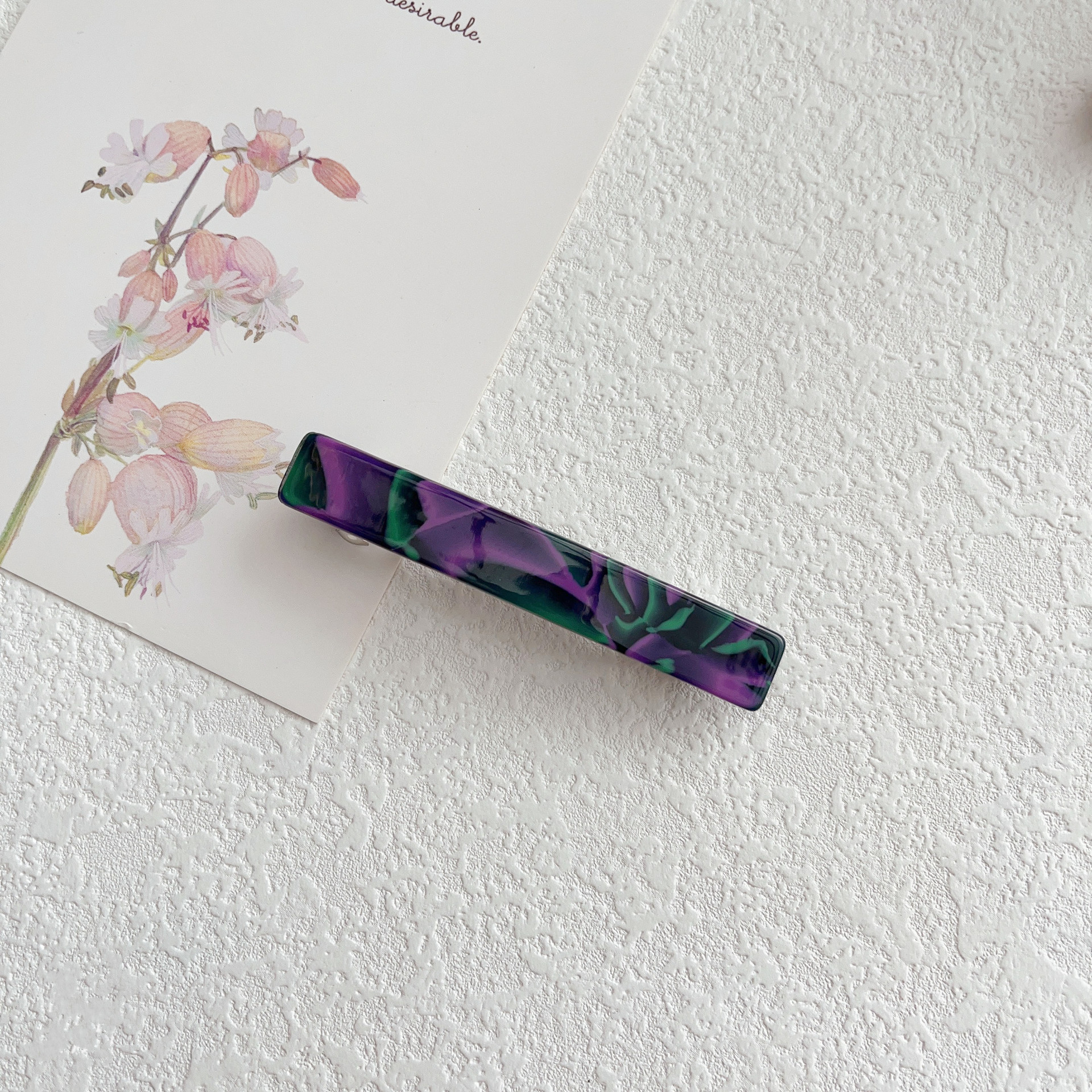 Women's Gender Women's Simple Style Classic Style Color Block Acetic Acid Sheets Hair Clip