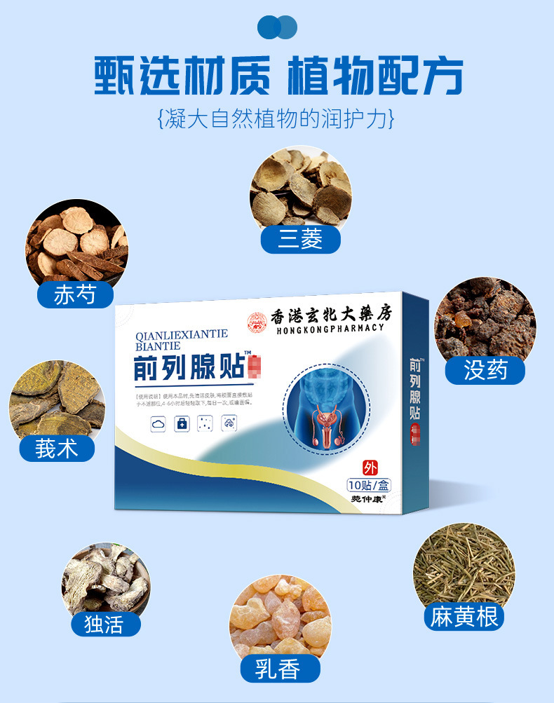 Prostate patch kidney protection 10 count