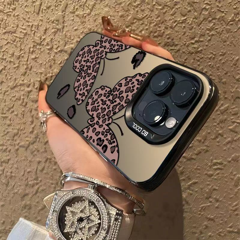 Mariposa con estampado de leopardo para Apple 16 Europa y América 16PRO nuevo 16PRO femenino 15/14 funda para teléfono móvil 12/15PRO