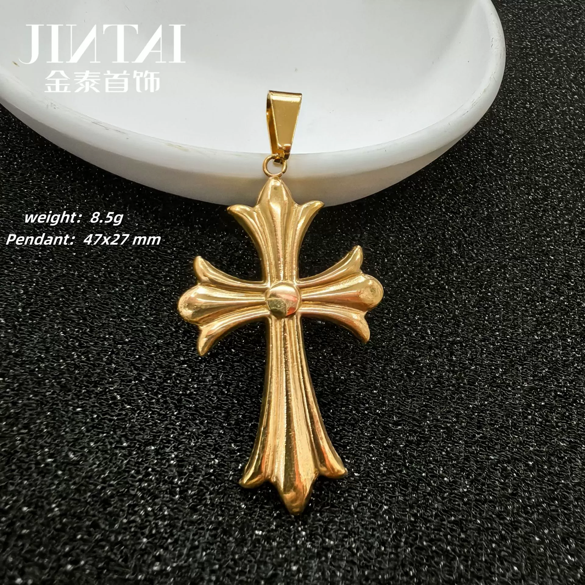Подвеска Jintai из нержавеющей стали, маленькая/средняя/миниатюрная, цепочка 3 мм 55 см