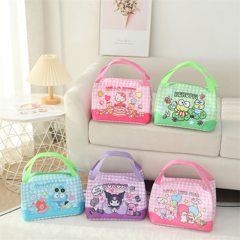 Japanese-Style Pochacco Children's Lunch Bag Insulated Bag Student Lunch Bag Kuromi Portable Bento Bag