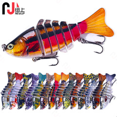 Multi-section fish hard bait Luya fishing bait bionic multi-section fake bait foreign trade field Luya bait fishing gear set wholesale