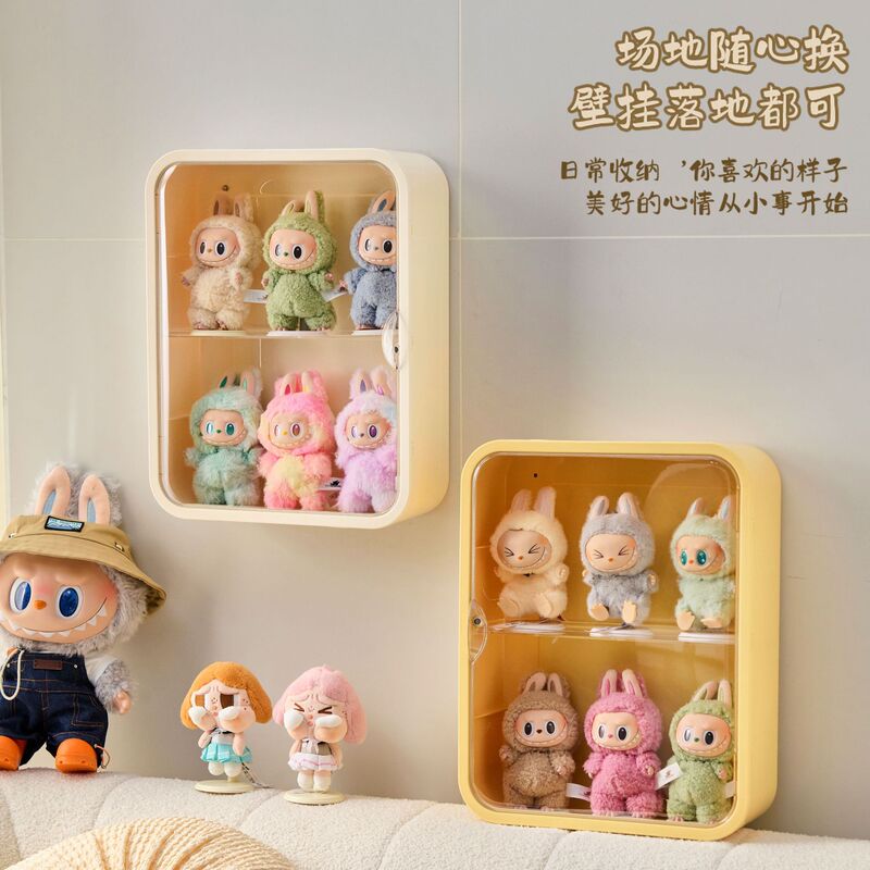 Labubu Blind Box Storage Display Rack Wall-Mounted Labubu Photo Frame Transparent Doll Doll Dust-Proof Display Box