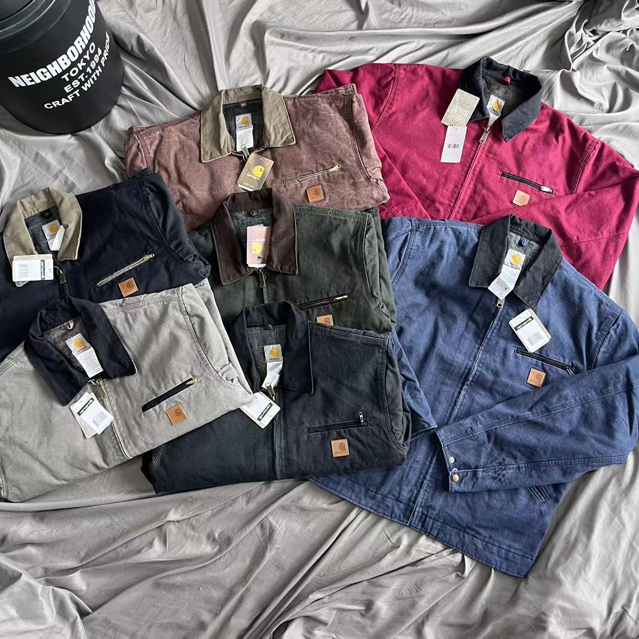 A generation of CRHT J97 heavy American retro washed Detroit jacket a variety of thin colored loose plus size