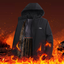 爸爸冬装外套中年男士棉衣加厚爷爷冬季中老年保暖羽绒棉袄服男装