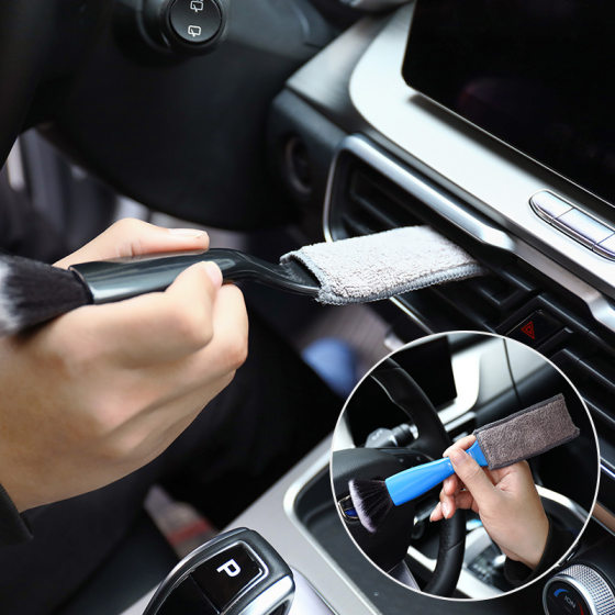 Car interior cleaning tool air conditioner air outlet cleaning and brushing car soft brush car interior gap dust removal brush