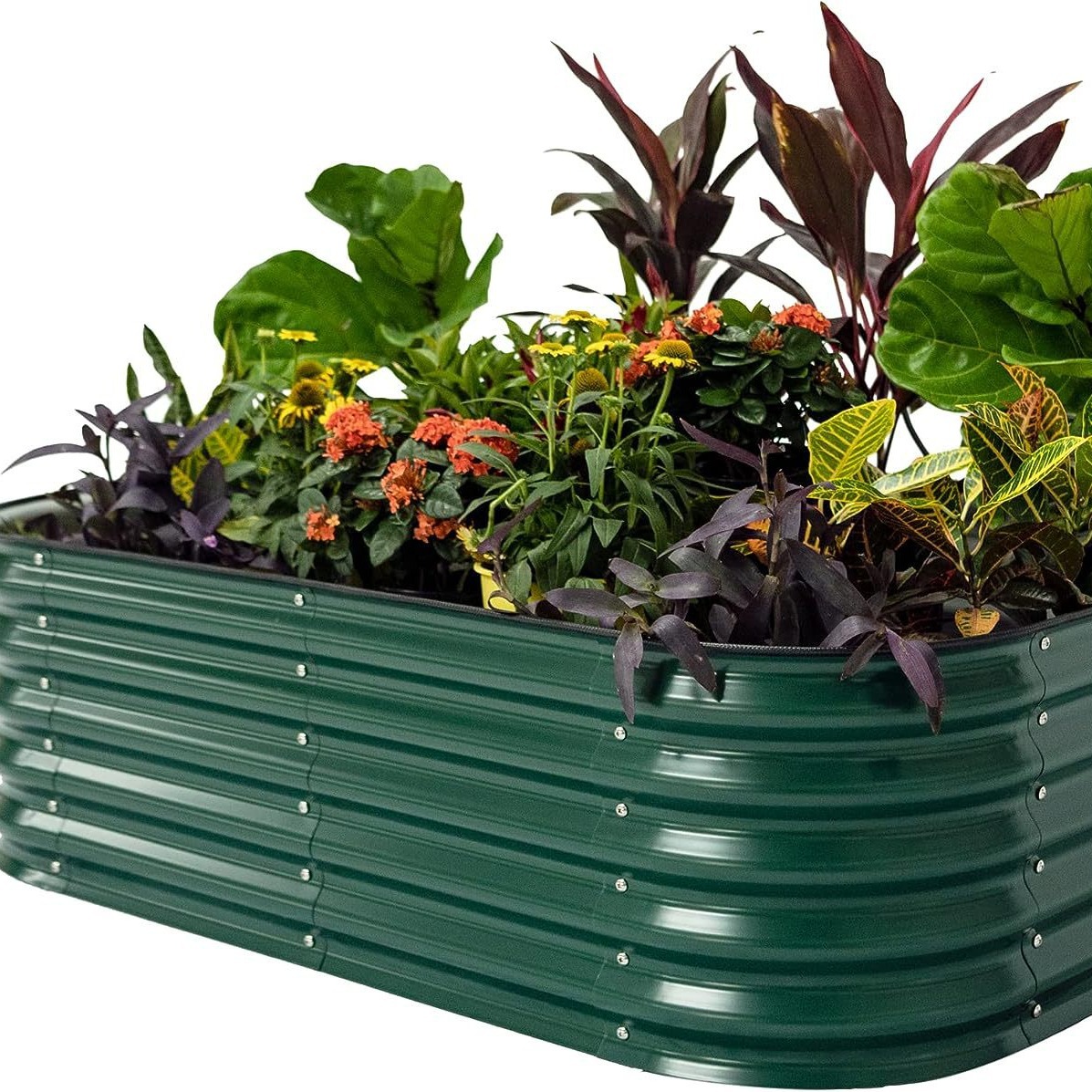 工厂供应跨境亚马逊多种规格尺寸覆膜彩涂板种植花园床