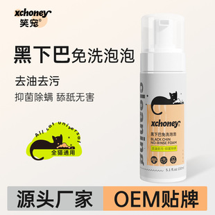 Black Chin No-Wash Foam Wholesale Pet Dry Cleaning Foam Body Soap Shampoo Bath Dry Cleaning No-Wash