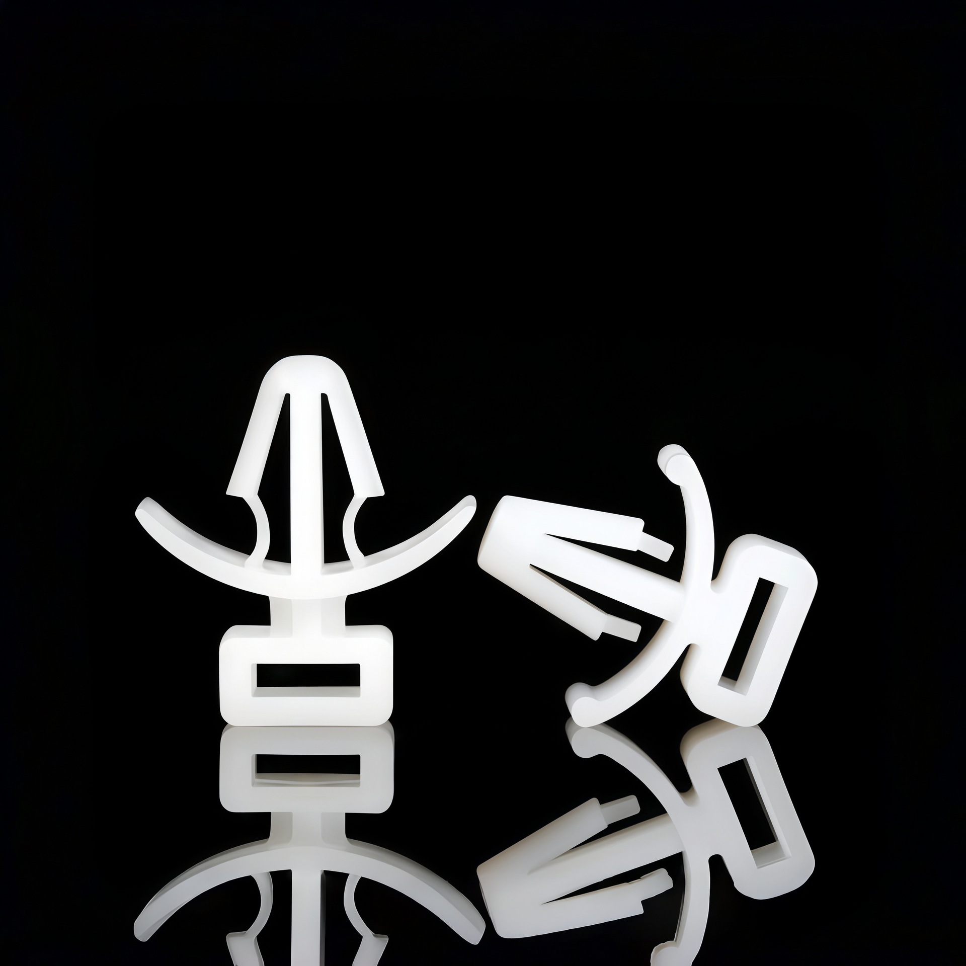 厂家直销CCM-4尼龙扎带固定座 飞机头插销式束线座 间隔柱