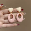 Fuchsia ring, ear clips