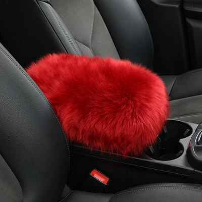 Armrest box: Center Armrest Wool Pad Popular - chinese-red
