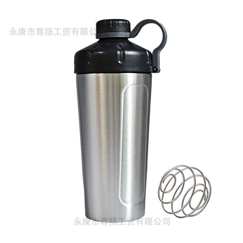 700 мл спортивная чашка для воды, протеиновый порошок, шейкер для молочного коктейля, удобная большая емкость, шейкер для фитнеса из нержавеющей стали