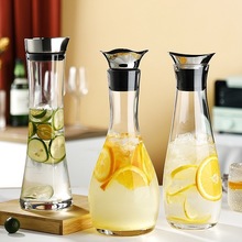 北欧玻璃冷水壶耐高温玻璃壶耐热防爆凉水壶扎壶果汁壶柠檬杯