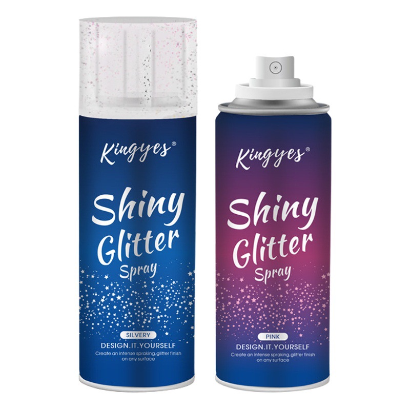 Jianye Glitter Spray 120ml Body Highlighter Glitter Spray for Face and Collarbone Contouring and Brightening