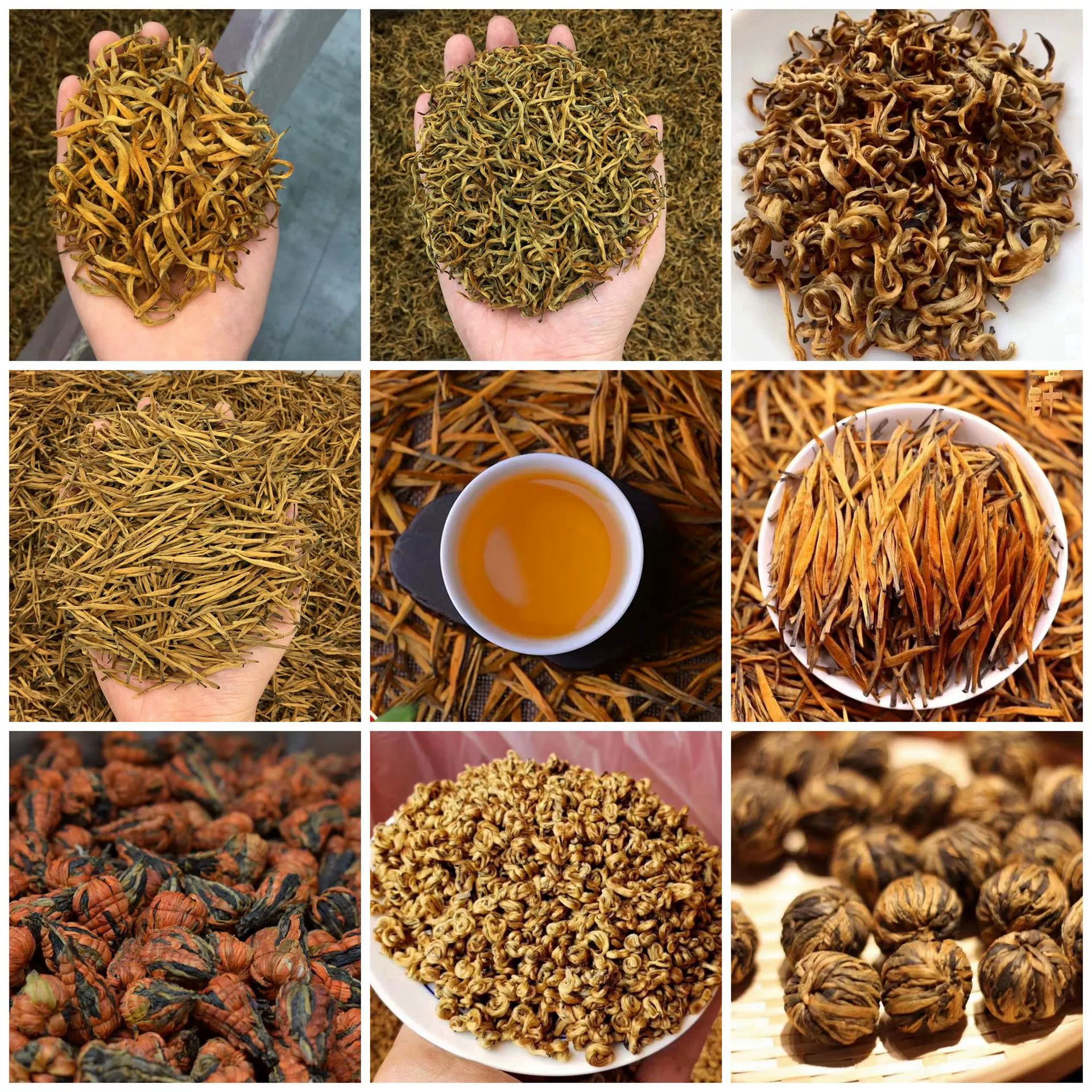 Новый черный чай Юньнань в 2025 году навалом пагоды золотой улитки