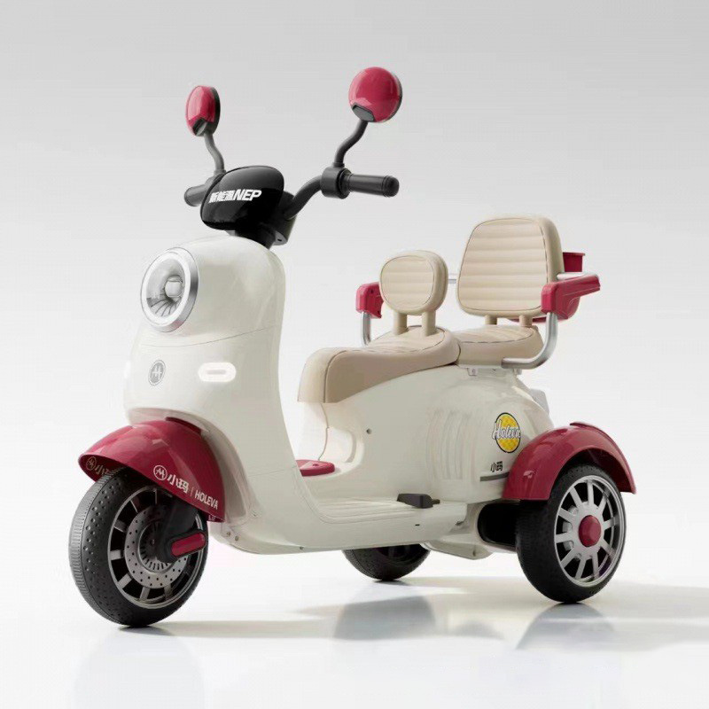 Nuevas motocicletas eléctricas para niños de dos personas, niños y niñas, coches recargables para niños, coches de juguetes para bebés al por mayor