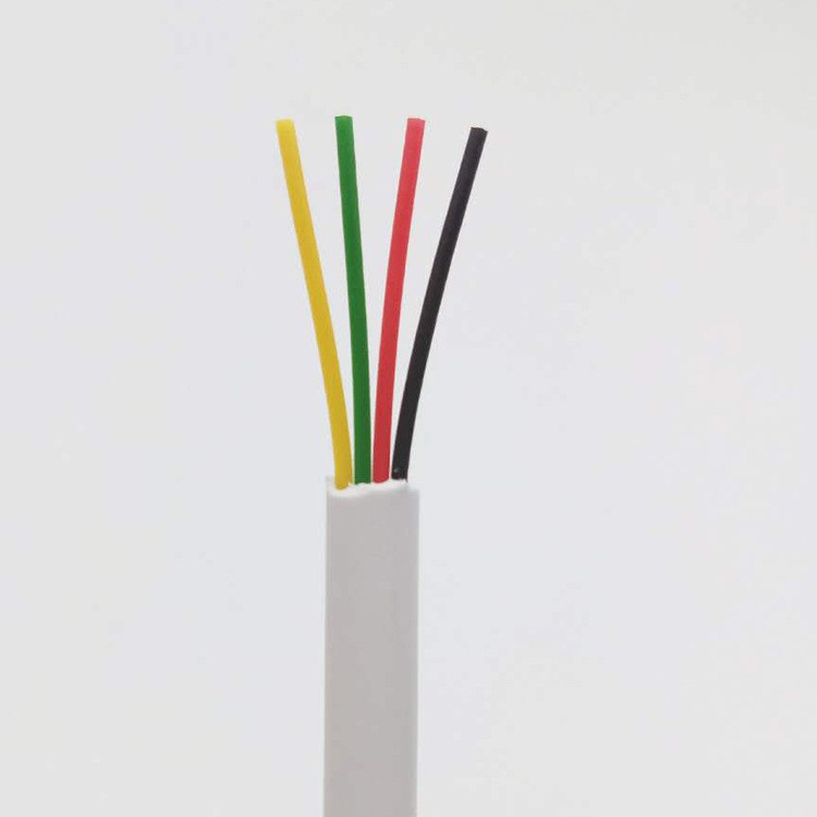 现货4芯26awg扁平电话线纯铜RJ11连接线黑色