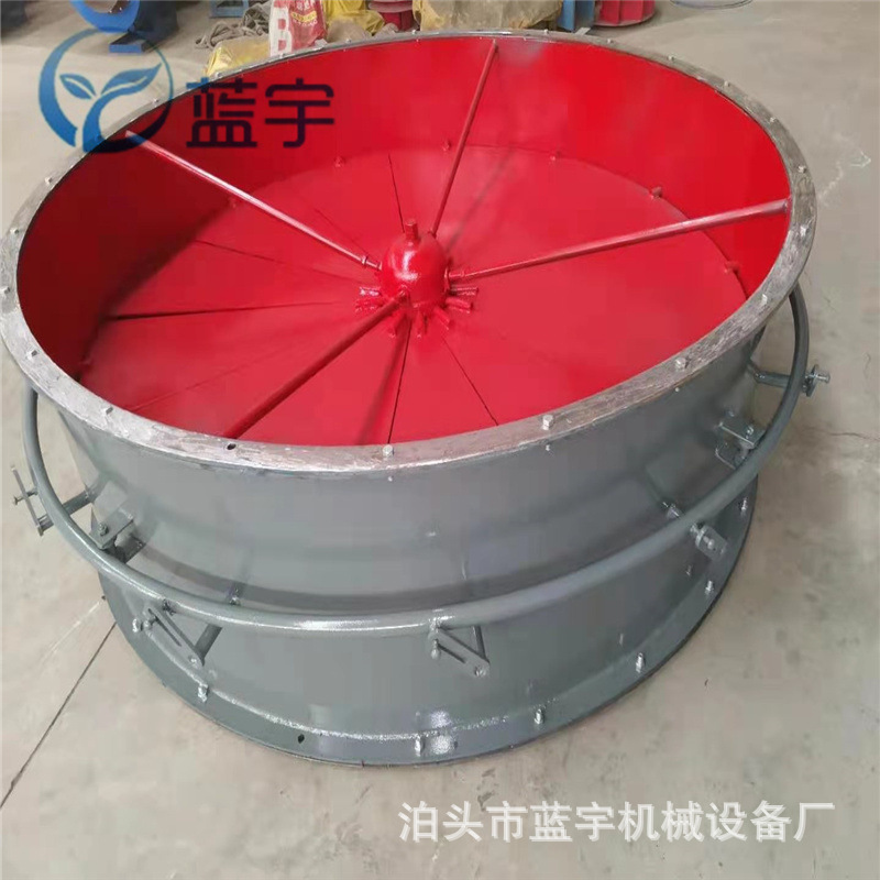 风机出口蝶阀收尘器管道风管风阀耐磨高温尘气通风蝶阀圆风门400