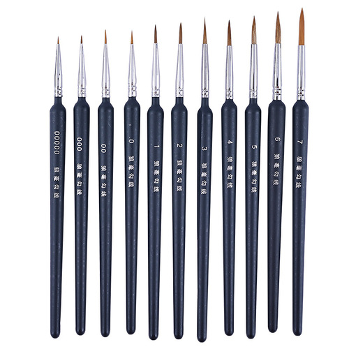 Cross-border nail art hook line pen Langhao material Chinese painting art watercolor pen manufacturer wholesale brush oil painting special pen