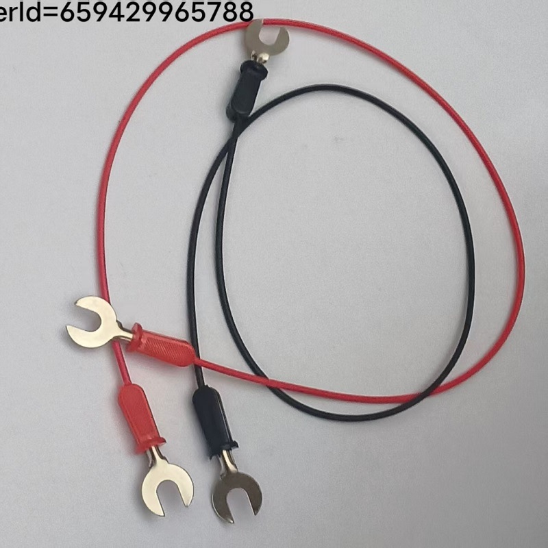 U形铁插头U型接线叉插片物理电学电路实验连接测试导线开口6mm