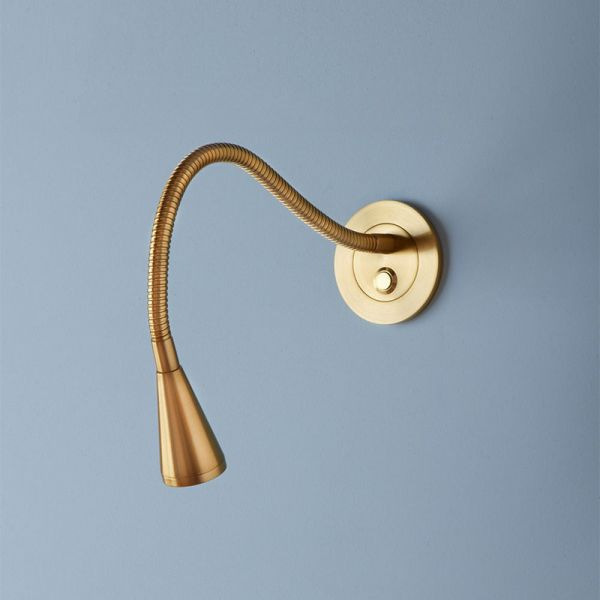 Cross-Border Led Hotel Bedside Reading Lamp with Flexible Gooseneck Indoor Wall Light
