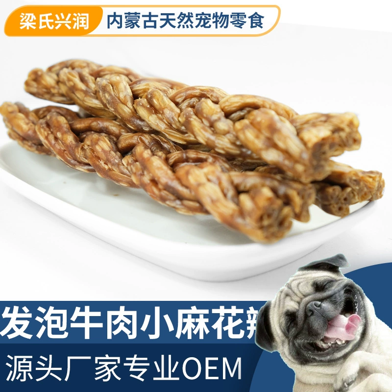Лакомства для собак Liang's Xingrun: OEM/ODM производство кормов для собак средних и крупных пород, спиральные палочки для укрепления костей и пополнения кальция.