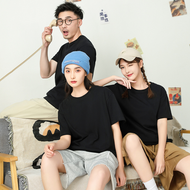 T-Shirt Round Neck Quick-Drying Work Clothes Printed Logo Short-Sleeved Advertising Shirt Class Uniform Group Uniform Marathon