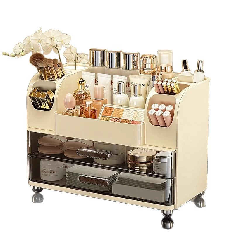 Table storage box, makeup box, dressing table, storage system, high-quality style
