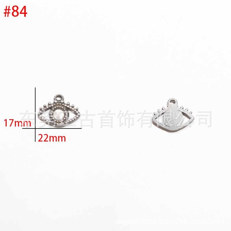 クロスボーダー悪魔の目ペンダントステンレス鋼 diy アクセサリーネックレスキーホルダーペンダントアイドリップオイルアクセサリーメーカー|undefined