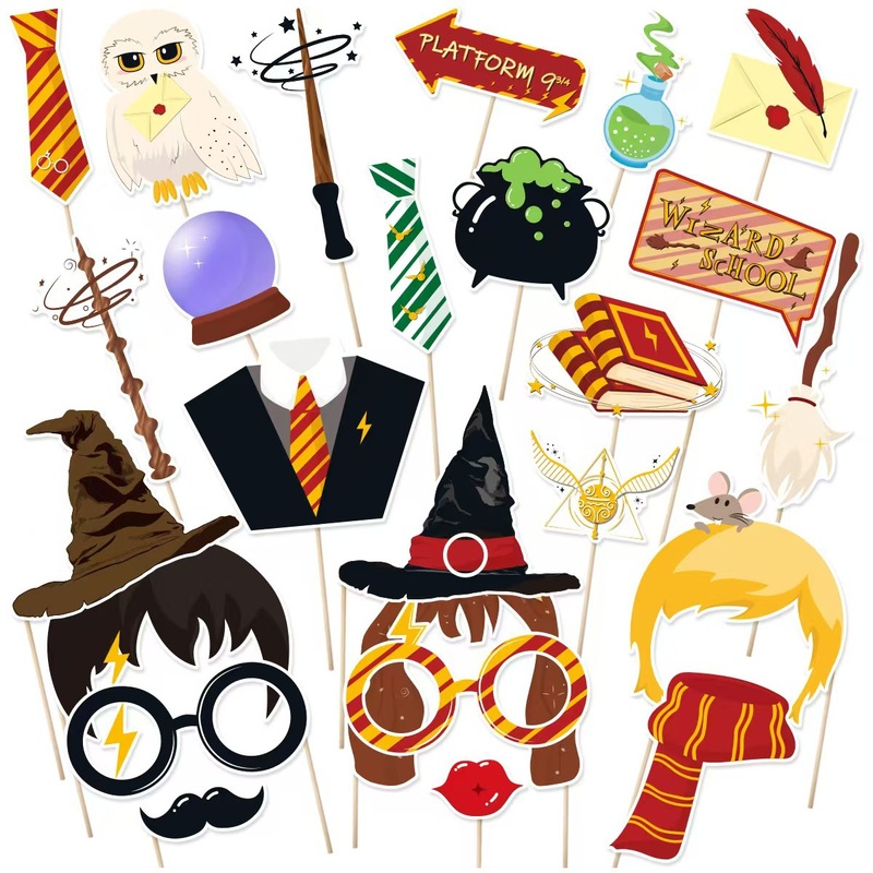 Harry Potter theme party funny photo props witch hat magic party decoration photo supplies